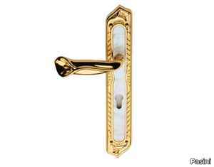 PRINCESS JEWELLERY - Brass door handle on back plate _ Pasini