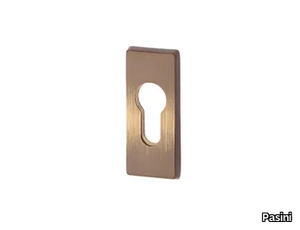 BOCCHETTA DI SICUREZZA - Rectangular brass keyhole escutcheon _ Pasini