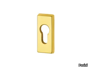 BOCCHETTA DI SICUREZZA - Rectangular brass keyhole escutcheon _ Pasini