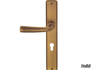 COROLLA CLASSIQUE - Brass door handle on back plate _ Pasini