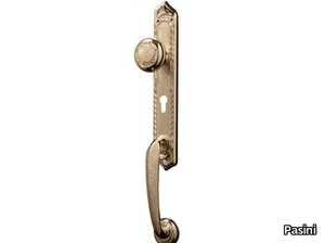 PRINCESS JEWELLERY - Brass exterior door handle on back plate _ Pasini