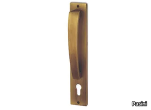 QUADRATA FASHION - Brass pull handle with Lock _ Pasini