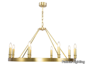 LOS ANGELES PENDANT 90 - Brass chandelier _ Patinas Lighting