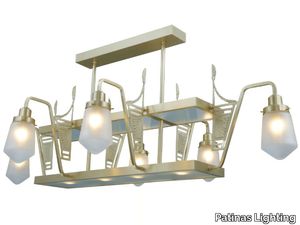 BARCELONA 6 - Handmade brass chandelier _ Patinas Lighting