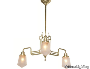 HOFFMANN 3 - Handmade brass chandelier _ Patinas Lighting