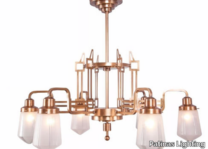 HOFFMANN 6 - Handmade brass chandelier _ Patinas Lighting