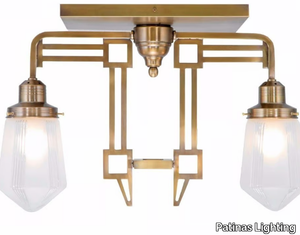 HOFFMANN IV - Handmade brass ceiling lamp _ Patinas Lighting