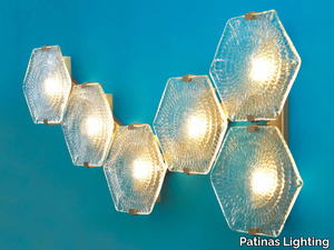 HEXXA WALL LIGHT 06 - LED glass wall lamp _ Patinas Lighting