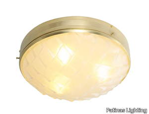 MACARON CEILING LAMP 30 - LED brass ceiling light _ Patinas Lighting