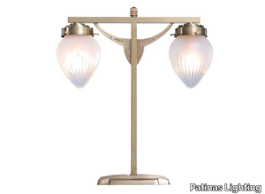 MANHATTEN III - Brass table lamp _ Patinas Lighting