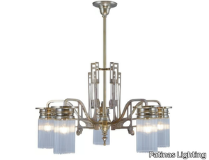 STUTTGART 5 - Handmade brass chandelier _ Patinas Lighting