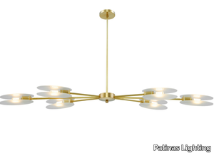 PRESENT CHANDELIER 2 - LED dimmable brass pendant lamp _ Patinas Lighting