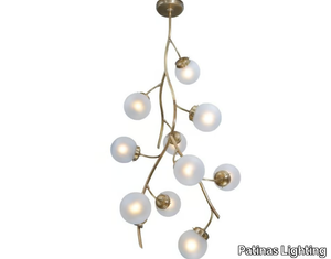 PRIMAVERA 10 - Brass ceiling lamp _ Patinas Lighting