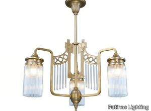 TRIEST 3 - Handmade brass chandelier _ Patinas Lighting