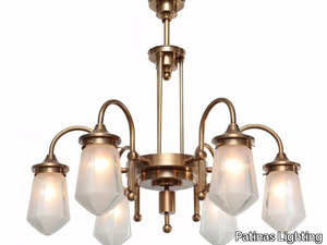 TYROL 6 - Handmade brass chandelier _ Patinas Lighting