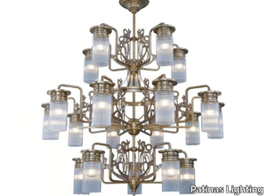 VENICE 20 - Handmade brass chandelier _ Patinas Lighting