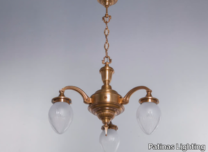 BRATISLAVA 3 - Brass chandelier _ Patinas Lighting