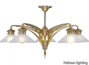 AVIGNON 5 - Handmade brass chandelier _ Patinas Lighting