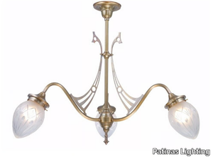 GENOA 3 - Handmade brass chandelier _ Patinas Lighting