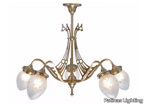 GENOA 5 - Handmade brass chandelier _ Patinas Lighting