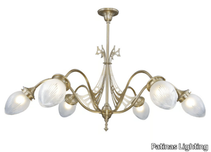 GENOA 6 - Handmade brass chandelier _ Patinas Lighting