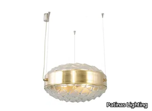 MACARON PENDANT HORIZONTAL 50 - LED brass pendant lamp _ Patinas Lighting