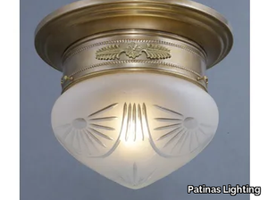 PAPA 20/4 - Handmade brass ceiling lamp _ Patinas Lighting