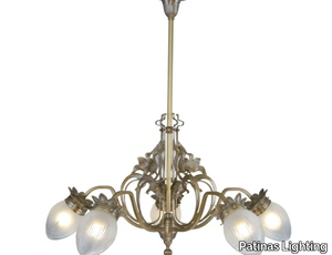 LYON 5 - Handmade brass chandelier _ Patinas Lighting