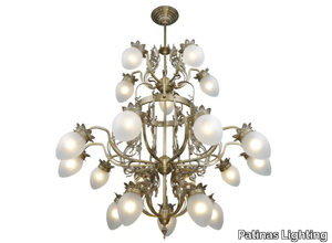 LYON 20 - Handmade brass chandelier _ Patinas Lighting