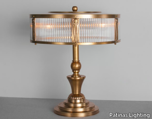 PETITOT IX - Handmade brass table lamp _ Patinas Lighting