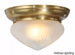 TRIBU 25/2 - Brass ceiling lamp _ Patinas Lighting