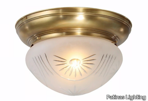 TRIBU 25/4 - Brass ceiling lamp _ Patinas Lighting