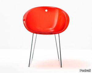 GLISS 921 - Sled base polycarbonate chair _ Pedrali