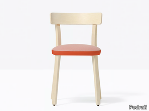 FOLK 2940 - Ash chair with integrated cushion _ Pedrali