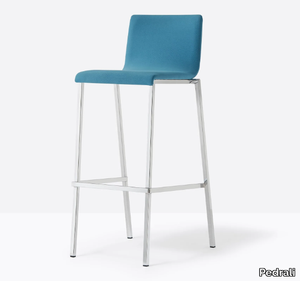 KUADRA 1126 - High stool with footrest _ Pedrali