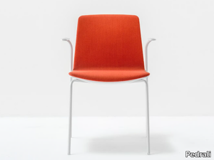 NOA 726 - Upholstered polycarbonate chair with armrests _ Pedrali