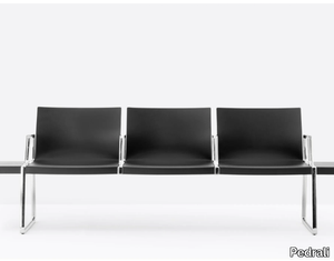 PLURAL P02013/2014/2016/2019 - Bench with armrests _ Pedrali