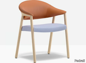 HÉRA SOFT - Upholstered fabric chair with armrests _ Pedrali