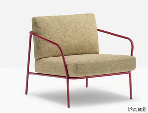 NOLITA RELAX - Fabric garden armchair with armrests _ Pedrali