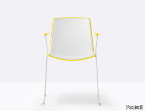 TWEET 898 - Stackable sled base polypropylene chair _ Pedrali