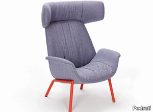 ILA 2022 - Fabric armchair with headrest and steel structure _ Pedrali