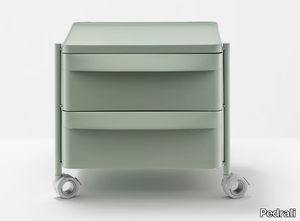 BOXIE BXL 2C - Polypropylene office drawer unit with castors _ Pedrali