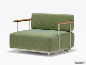 ARKI-SOFA PLUS - Fabric garden armchair with armrests _ Pedrali