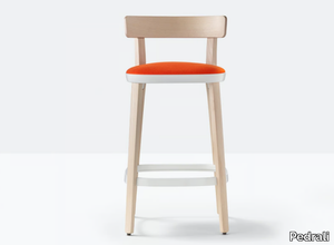 FOLK 2946 - High ash stool with integrated cushion _ Pedrali