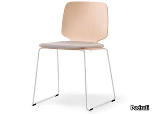 BABILA 2720/A - Multi-layer wood chair with integrated cushion _ Pedrali