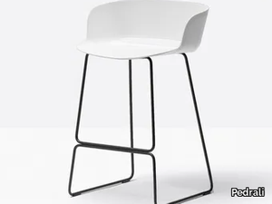BABILA 2747 - Sled base high polypropylene stool _ Pedrali