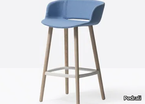 BABILA 2757/2 - Fabric stool with armrests with footrest _ Pedrali