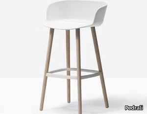 BABILA 2758 - Polypropylene stool with armrests with footrest _ Pedrali