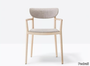 TIVOLI 2806 - Upholstered ash chair with armrests _ Pedrali