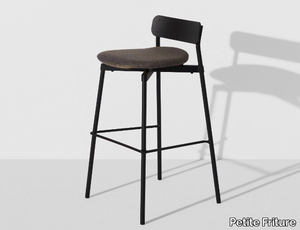 FROMME - High stackable fabric stool with footrest _ Petite Friture